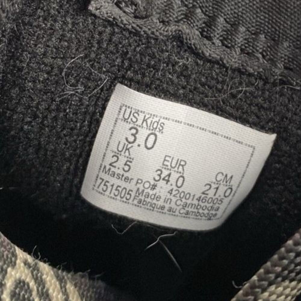 Vans Sk8-Hi Zip Kids Shoes Size 3.0 Camo Black Green High Top Skate Sneakers Boy - Picture 4 of 10